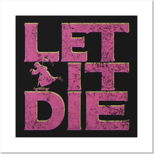 LET IT DIE LOGO 3-D (Pink) Posters and Art